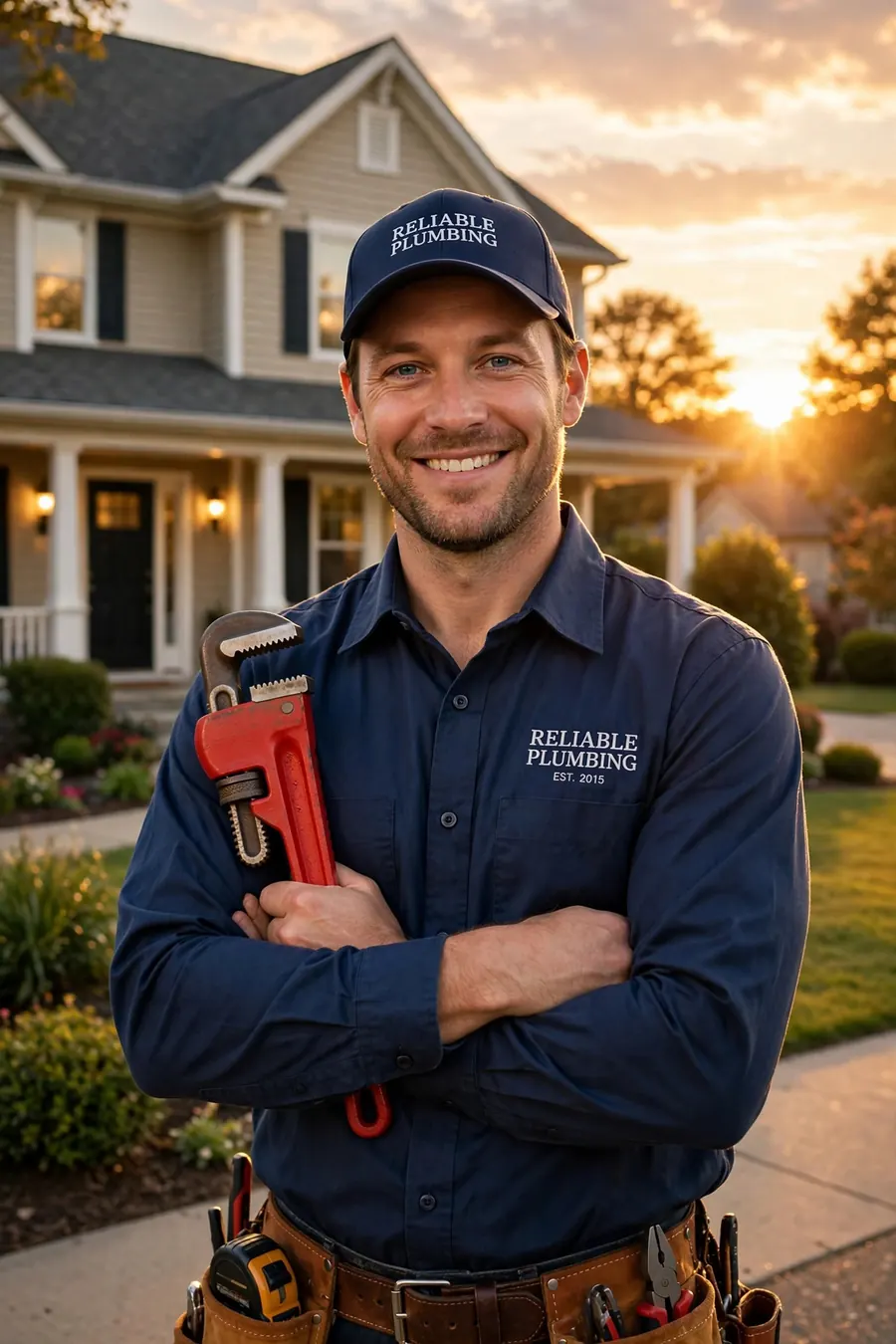 Plumber at work in a Purcellville, Virginia home